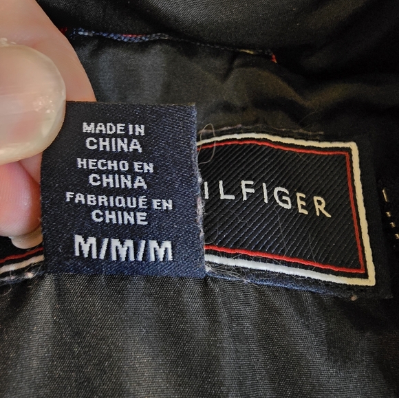 Tommy Hilfiger Quilted Lined Long Belted Coat w/Hood Streetwear Preppy - Picture 6 of 11